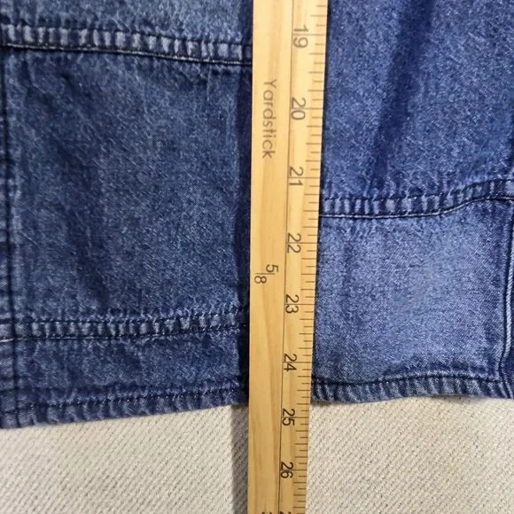 Studio West Denim Skirt Y2k 70s Large Blue Jean Cotton 34 waist - Picture 4 of 9